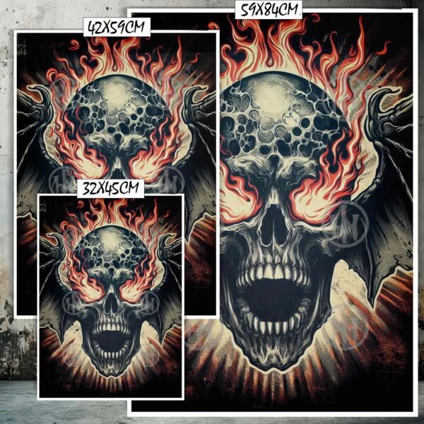 Calavera Tatuajes Estilos Poster de Historia Nuestra, Calavera-El Póster Personalizado, Historia Nuestra