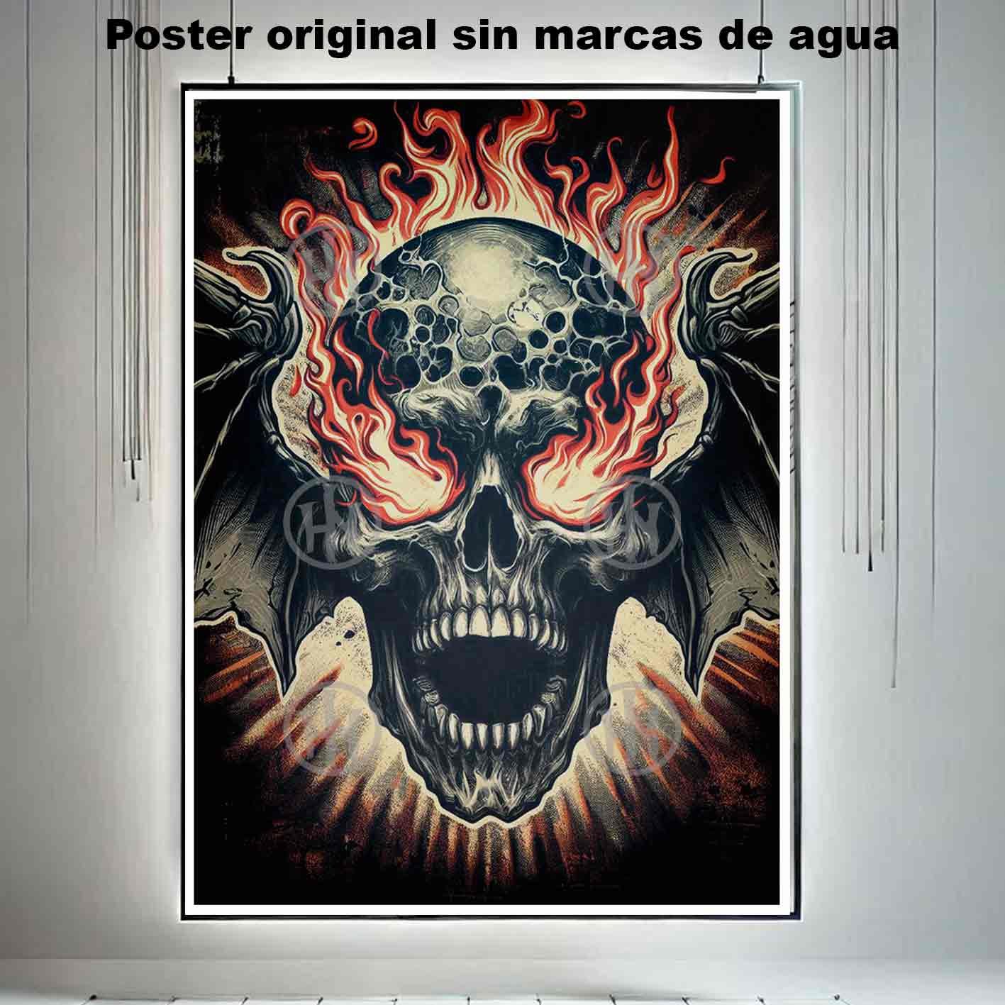 Calavera Tatuajes Estilos Poster de Historia Nuestra, Calavera-El Póster Personalizado, Historia Nuestra