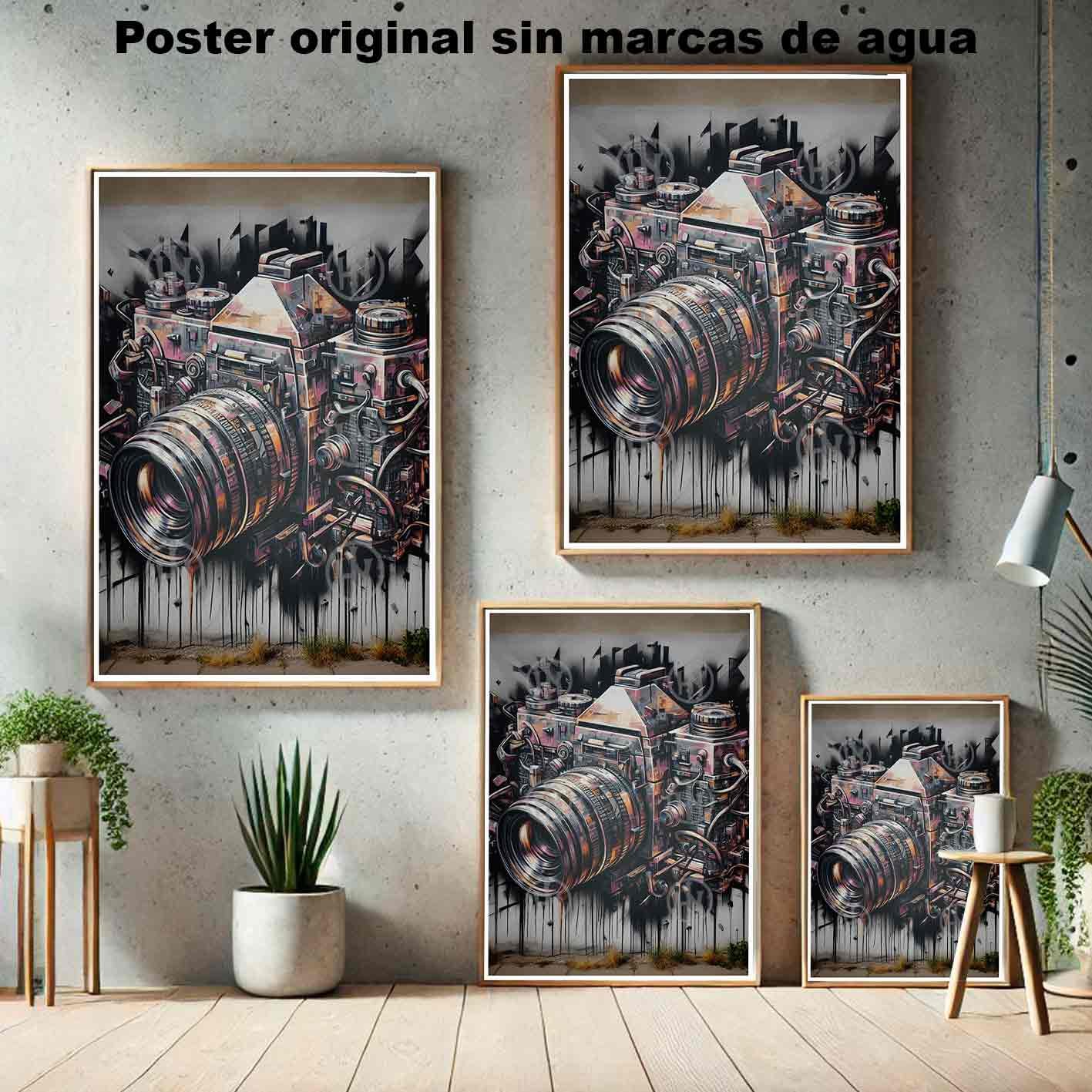 Camara Tatuajes Street Art Poster de Historia Nuestra, Camara-El Póster Personalizado, Historia Nuestra