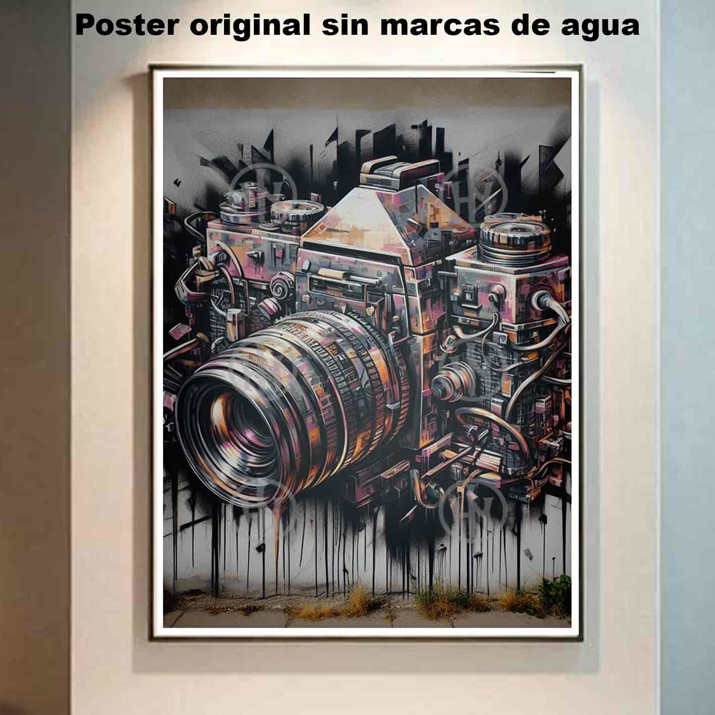 Camara Tatuajes Street Art Poster de Historia Nuestra, Camara-El Póster Personalizado, Historia Nuestra