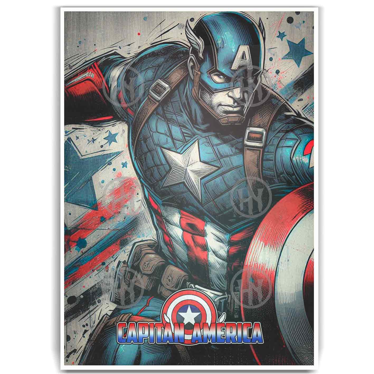 Póster, Poster Capitán América, Póster Comic, Poster SuperhéroesPosters Historia Nuestra | Historia Nuestra