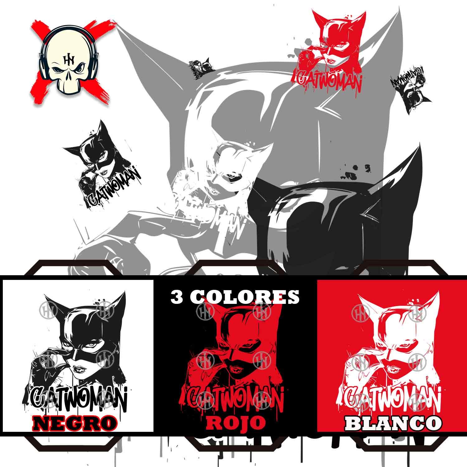 Catwoman Super heroes, Adhesivo exclusivo de Catwoman, Historia Nuestra