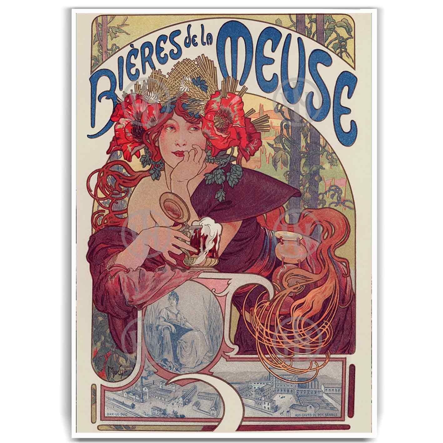 Póster, Poster Cerveza de la musa, Poster EstiloPosters Historia Nuestra, Póster Retro | Historia Nuestra