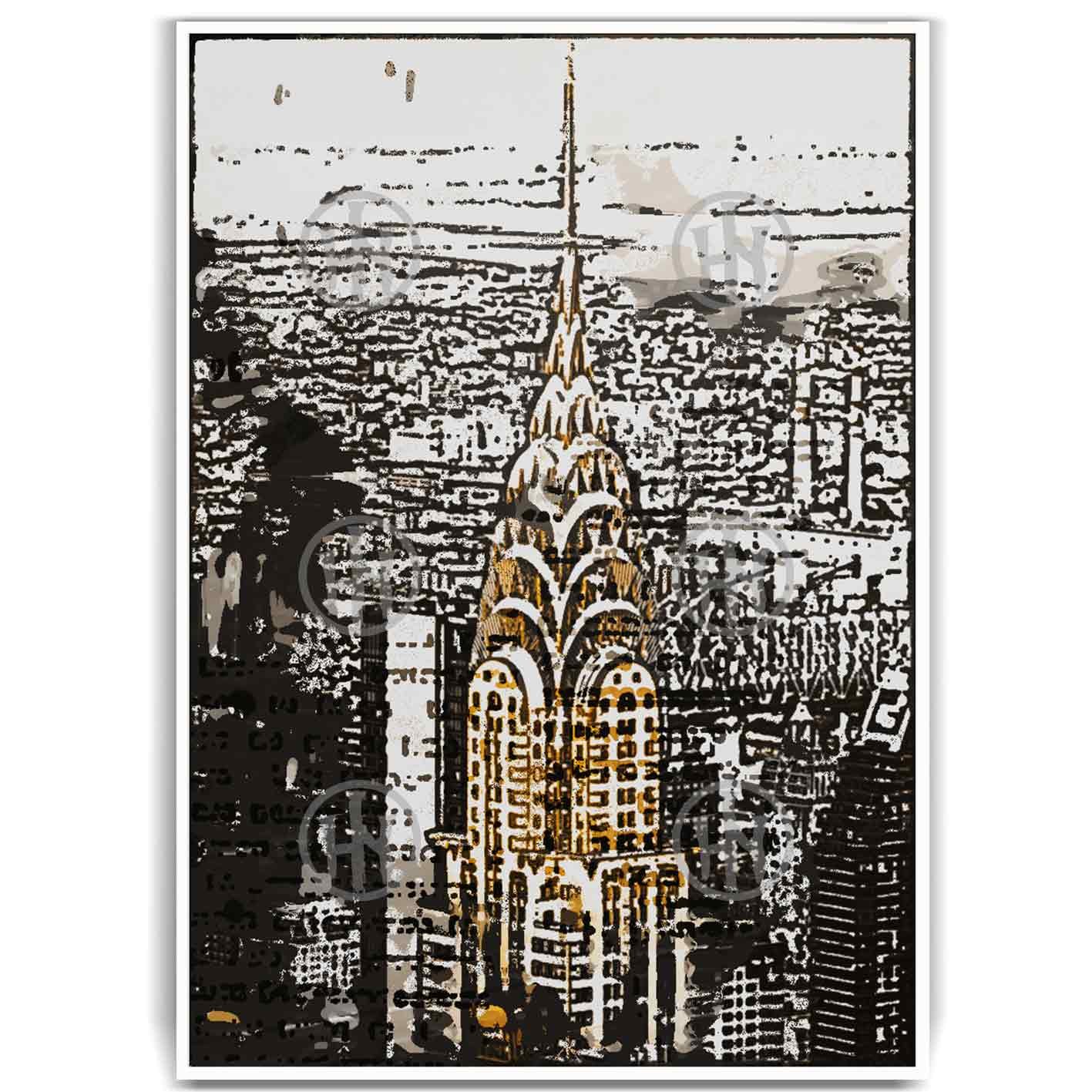 Póster, Poster Chrysler Building, Poster DiseñoPosters Historia Nuestra, Póster Retro | Historia Nuestra