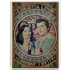 Póster, Poster Conway Twitty & Loretta Lynn, Poster FolkPosters Historia Nuestra, Póster Música | Historia Nuestra