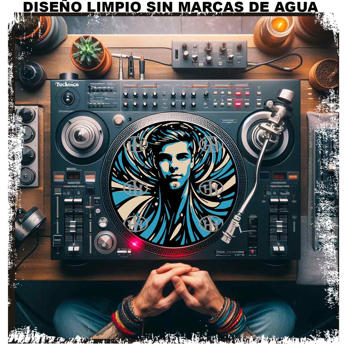 Dj Aivici Musica colores, Dj Aivici-5 slipmat personalizado, Historia Nuestra