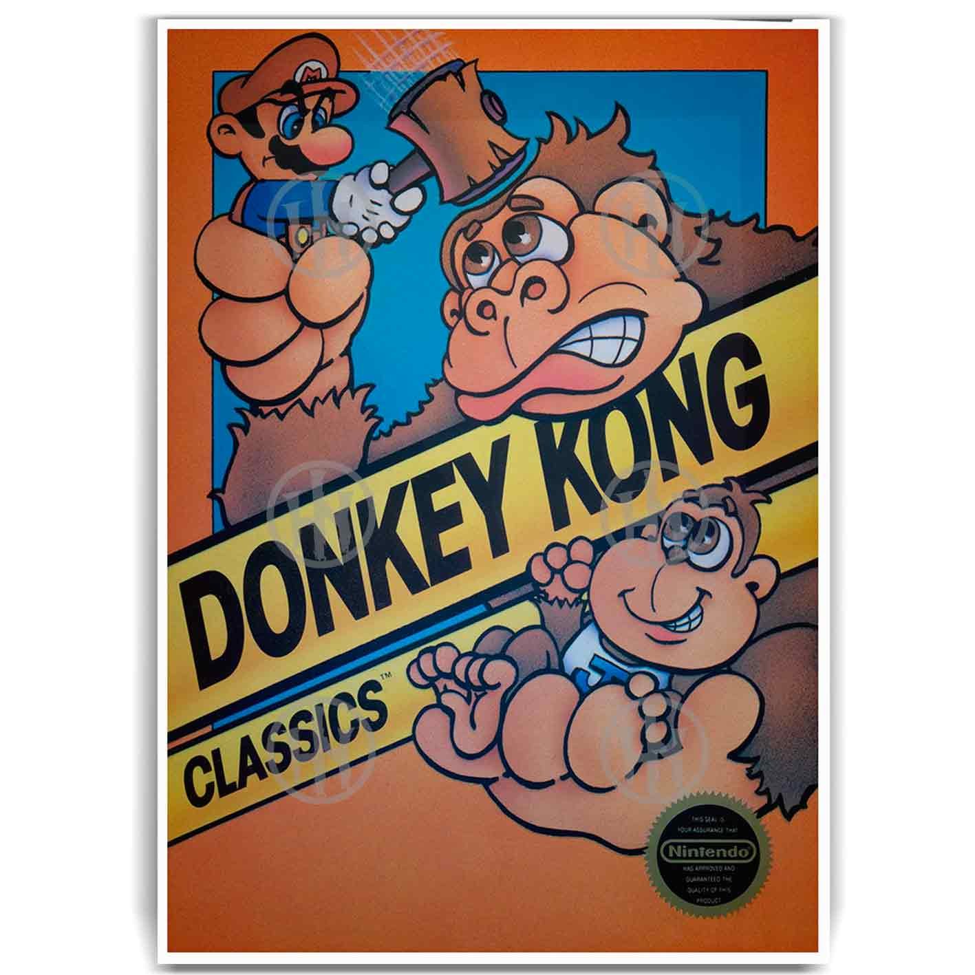 Póster, Poster Donkey Kong, Poster RetroPosters Historia Nuestra, Póster Videojuegos | Historia Nuestra