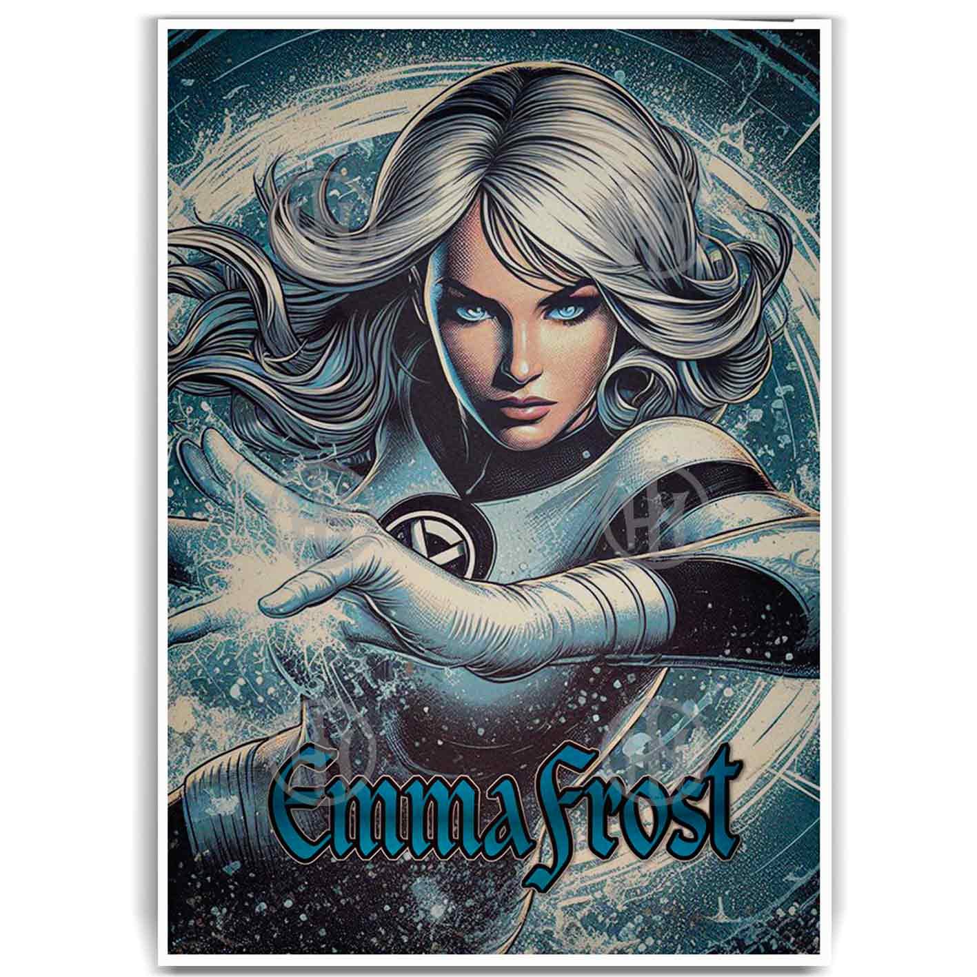 Emma Frost Comic Superheroes, Emma Frost-5-El Póster Personalizado, Historia Nuestra
