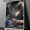 Eren Yeager Attack on Titan Manga Acción Poster de H, Eren Yeager Attack on Titan-El Póster Personalizado, Historia Nuestra