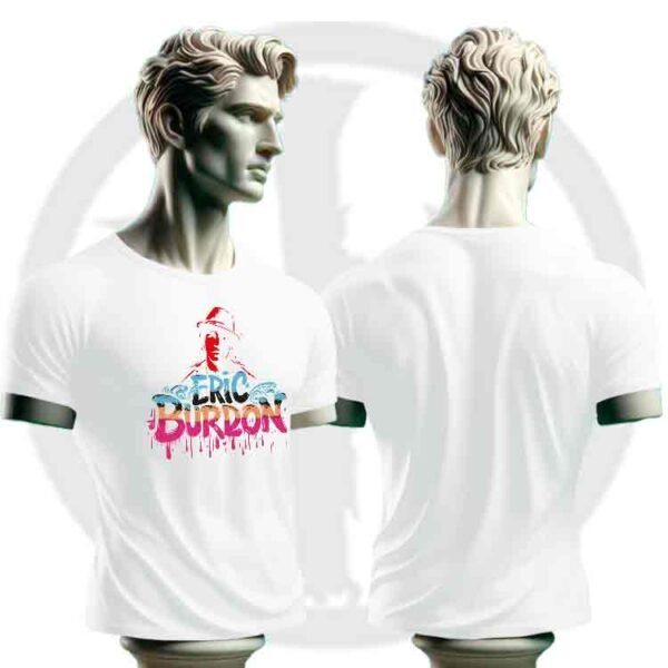 Eric Burdon Musica Blanco, Eric Burdon Camiseta unisex manga corta, Historia Nuestra