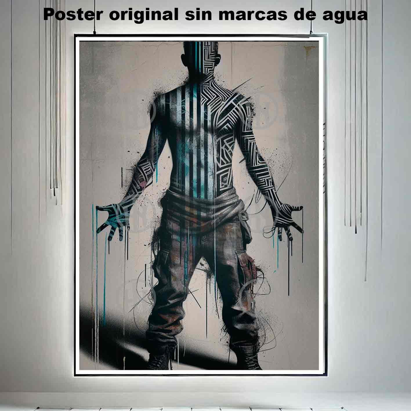 Figura Tatuajes Street Art Poster de Historia Nuestra, Figura-El Póster Personalizado, Historia Nuestra