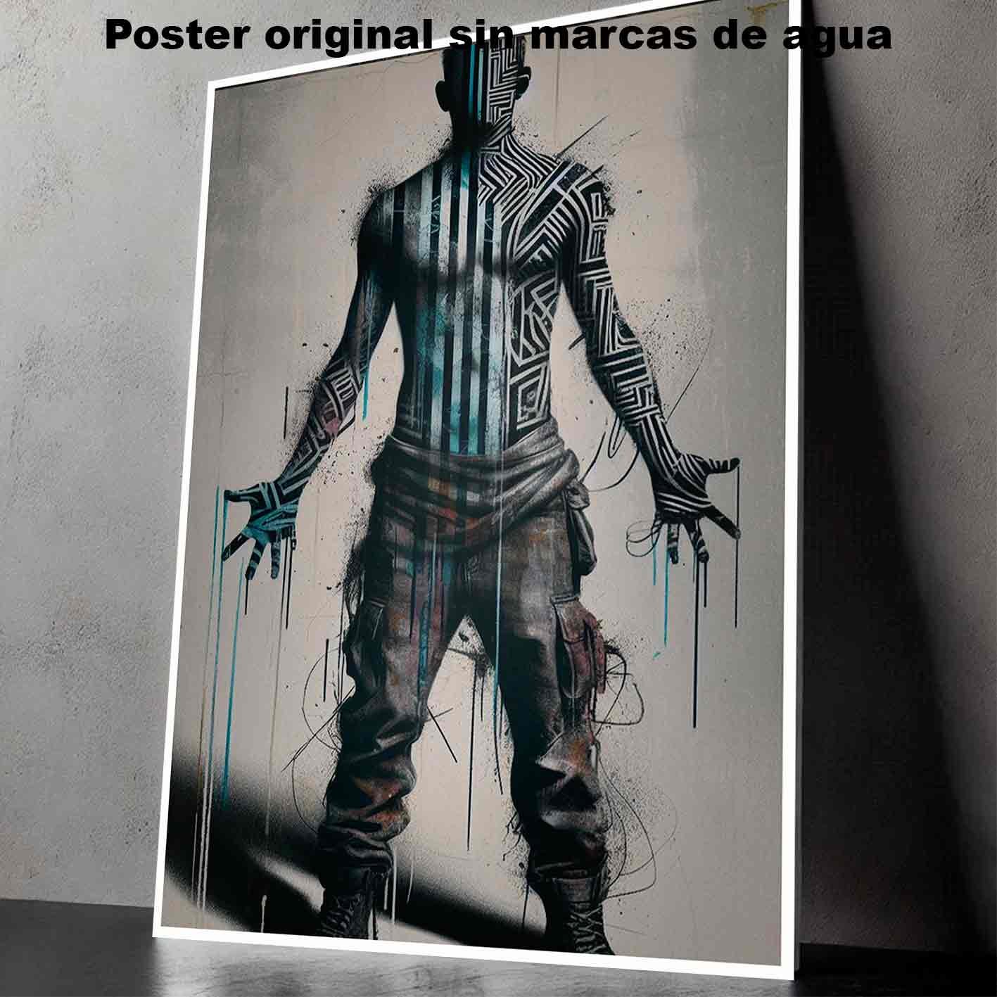 Figura Tatuajes Street Art Poster de Historia Nuestra, Figura-El Póster Personalizado, Historia Nuestra