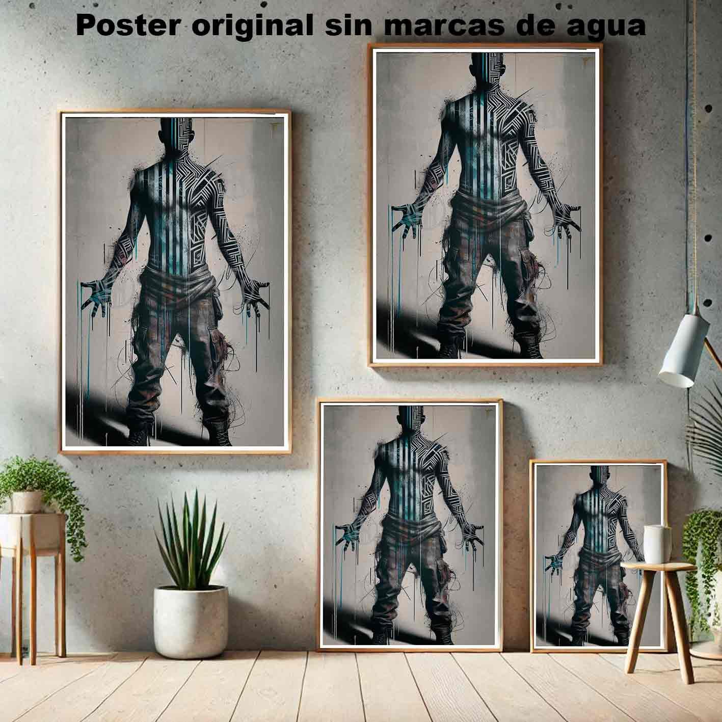 Figura Tatuajes Street Art Poster de Historia Nuestra, Figura-El Póster Personalizado, Historia Nuestra