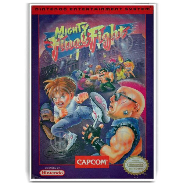 Póster, Poster Final Fight, Poster RetroPosters Historia Nuestra, Póster Videojuegos | Historia Nuestra