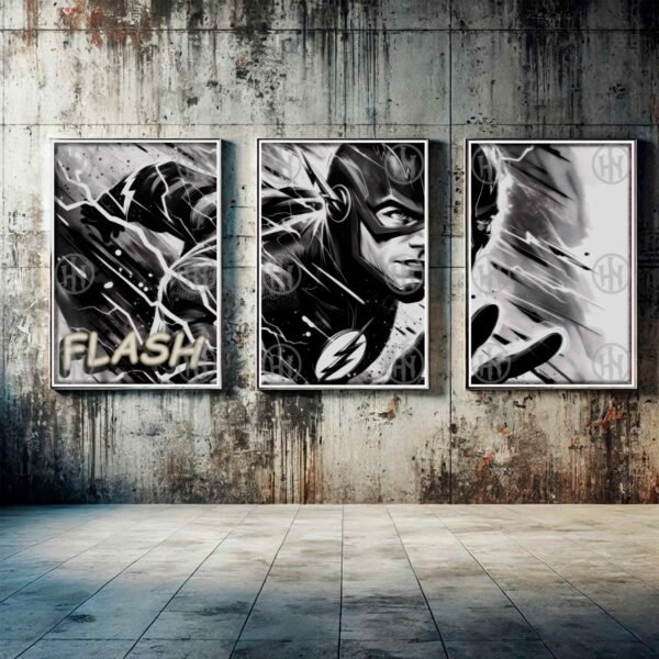 Flash Comic Superheroes jpg, FlashPÓSTERS TRIPLES!, Historia Nuestra