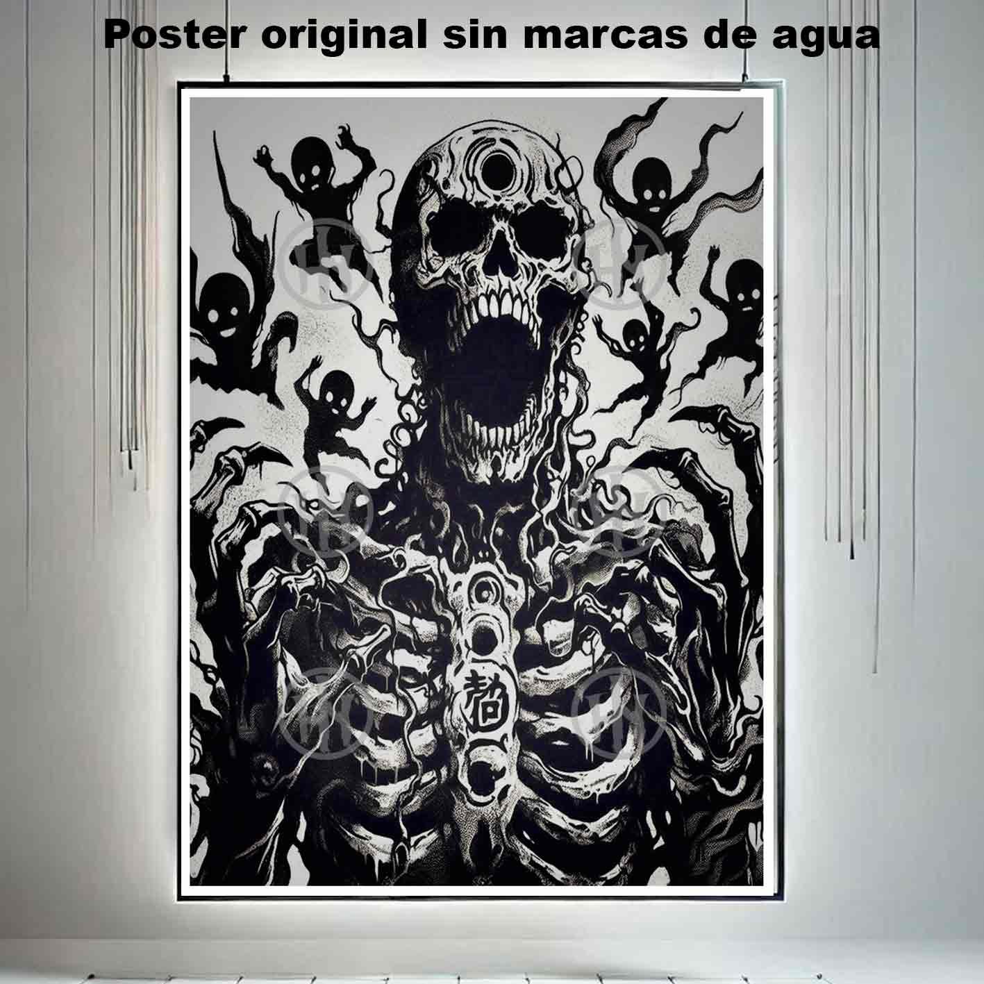 Gashadokuro Tatuajes Estilos Poster de Historia Nuest, Gashadokuro-El Póster Personalizado, Historia Nuestra