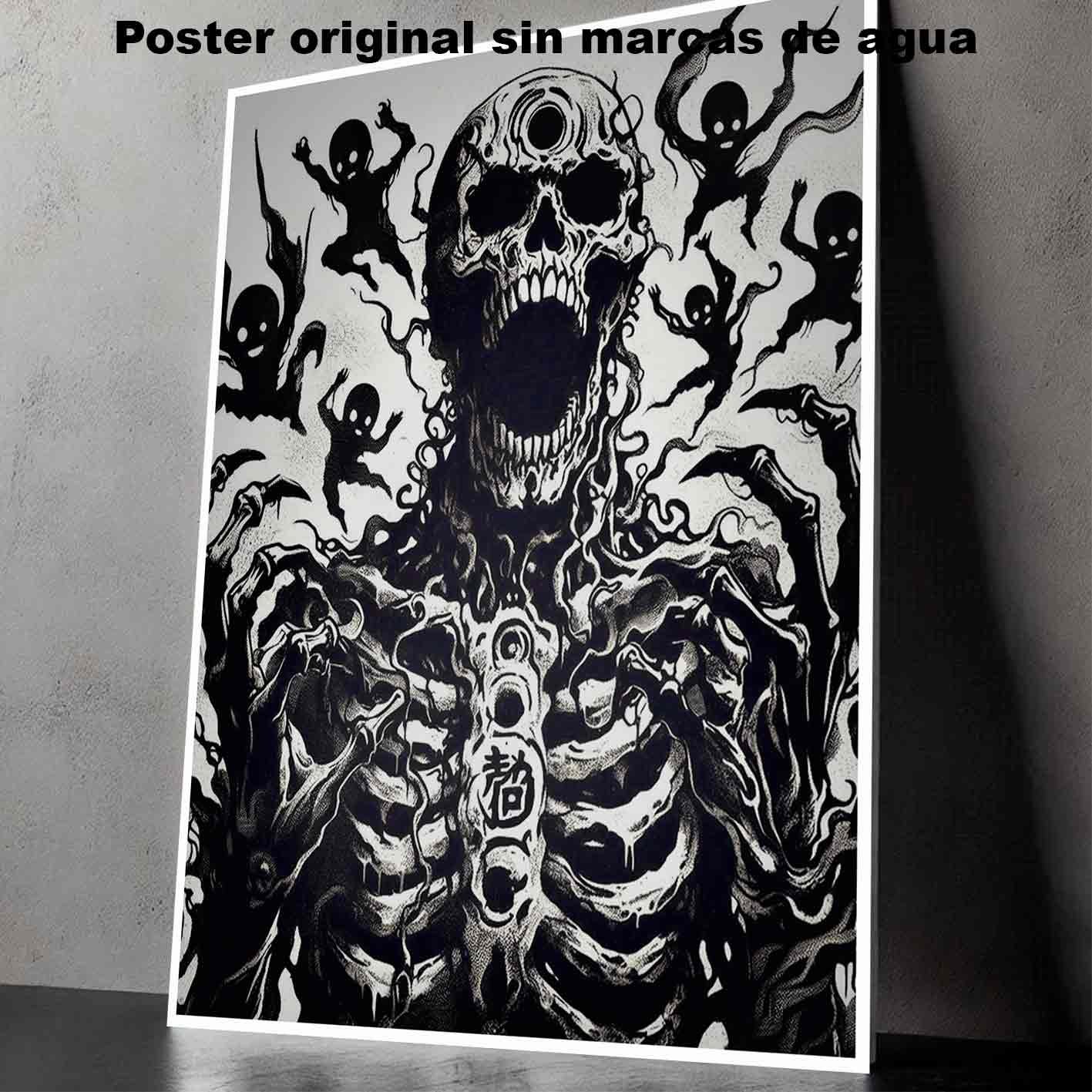 Gashadokuro Tatuajes Estilos Poster de Historia Nuest, Gashadokuro-El Póster Personalizado, Historia Nuestra