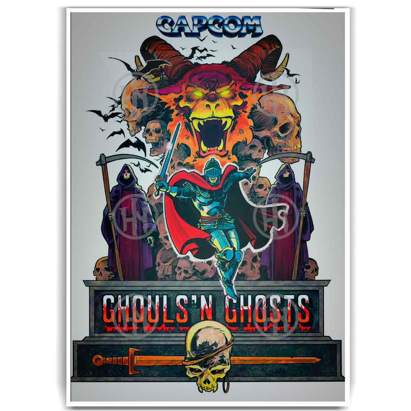Póster, Poster Ghouls n Ghosts, Poster RetroPosters Historia Nuestra, Póster Videojuegos | Historia Nuestra