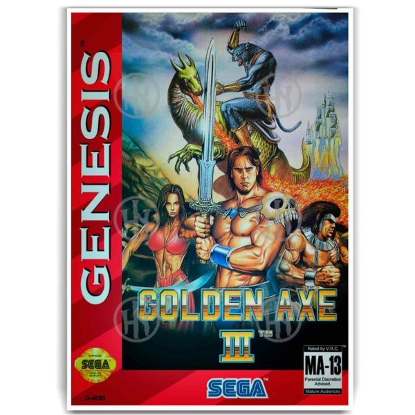 Póster, Poster Golden Axe, Poster RetroPosters Historia Nuestra, Póster Videojuegos | Historia Nuestra