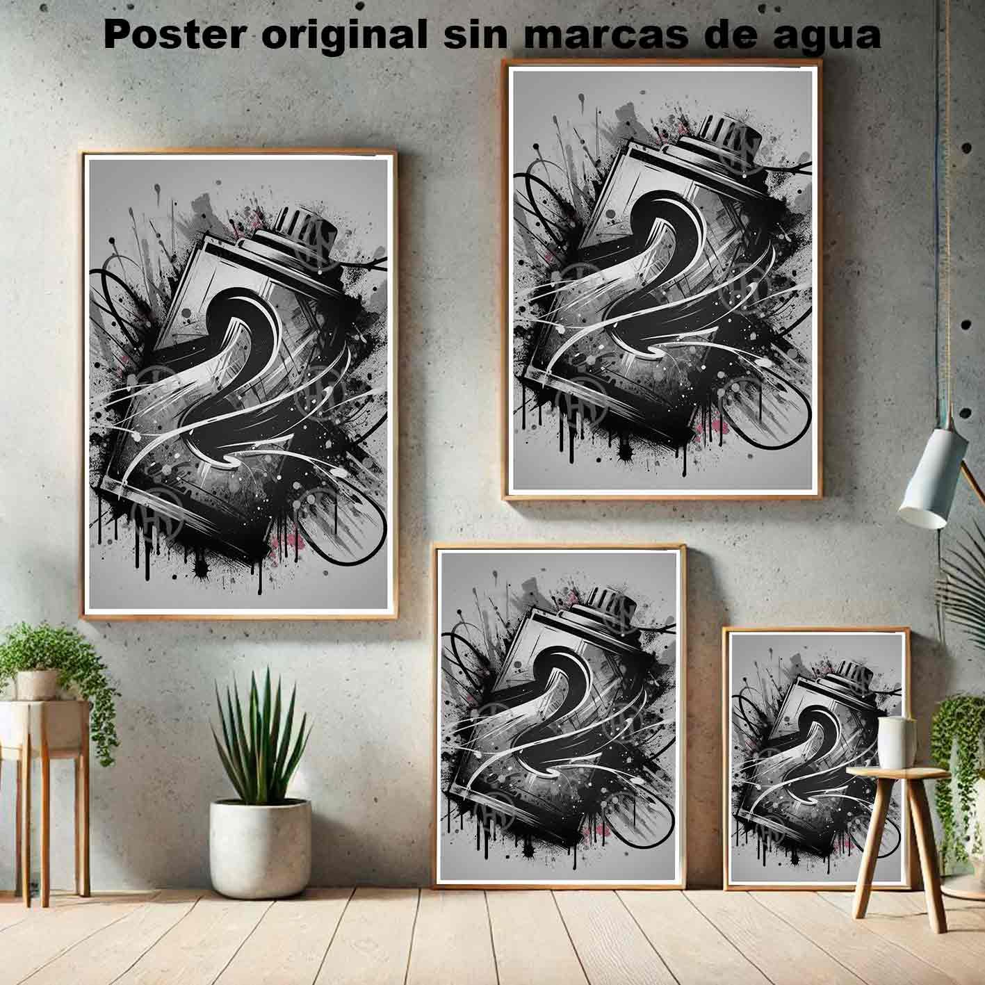 Graffiti Tatuajes Street Art Poster de Historia Nuest, Graffiti-El Póster Personalizado, Historia Nuestra