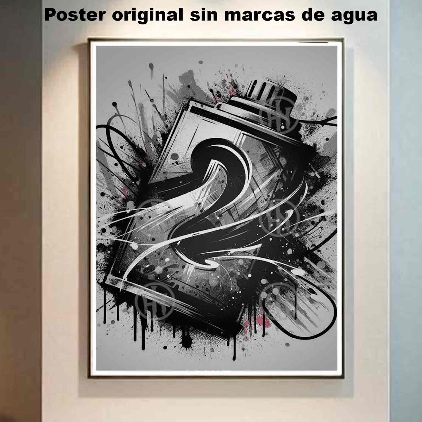 Graffiti Tatuajes Street Art Poster de Historia Nuest, Graffiti-El Póster Personalizado, Historia Nuestra