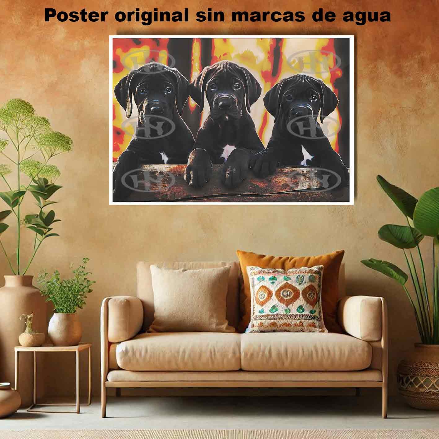 Gran Danes Animales Mascotas, Gran Danes-El Póster Personalizado, Historia Nuestra