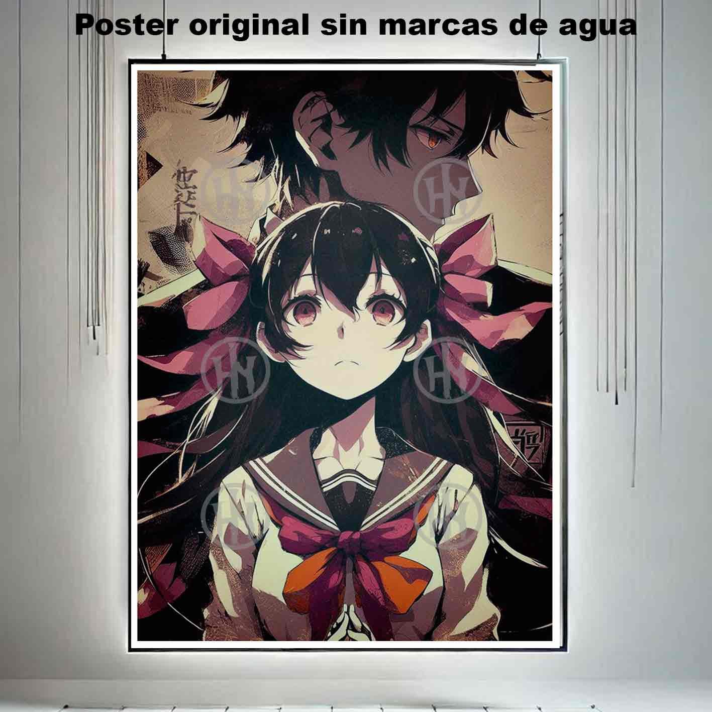 Hachikuji Mayoi Bakemonogatari Manga Romance Poster d, Hachikuji Mayoi Bakemonogatari-El Póster Personalizado, Historia Nuestra