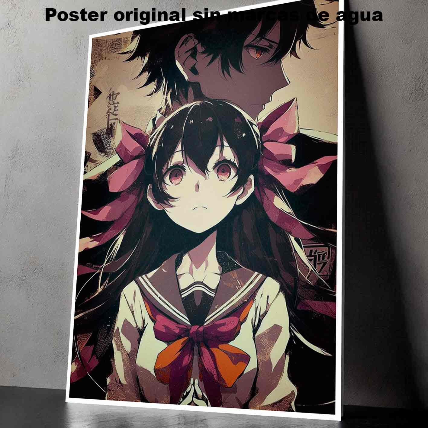 Hachikuji Mayoi Bakemonogatari Manga Romance Poster d, Hachikuji Mayoi Bakemonogatari-El Póster Personalizado, Historia Nuestra