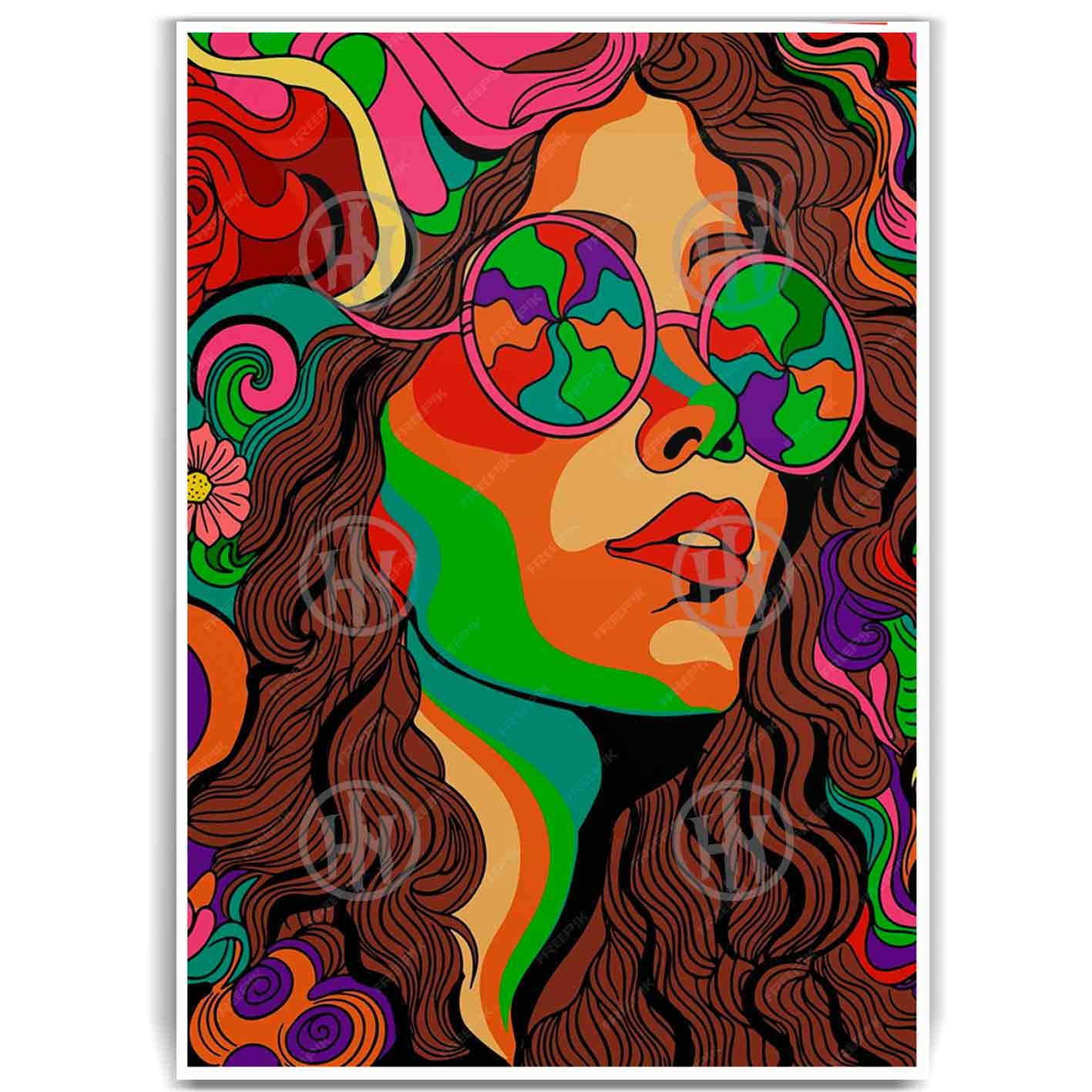 Póster, Poster EstiloPosters Historia Nuestra, Poster Hippie, Póster Retro | Historia Nuestra