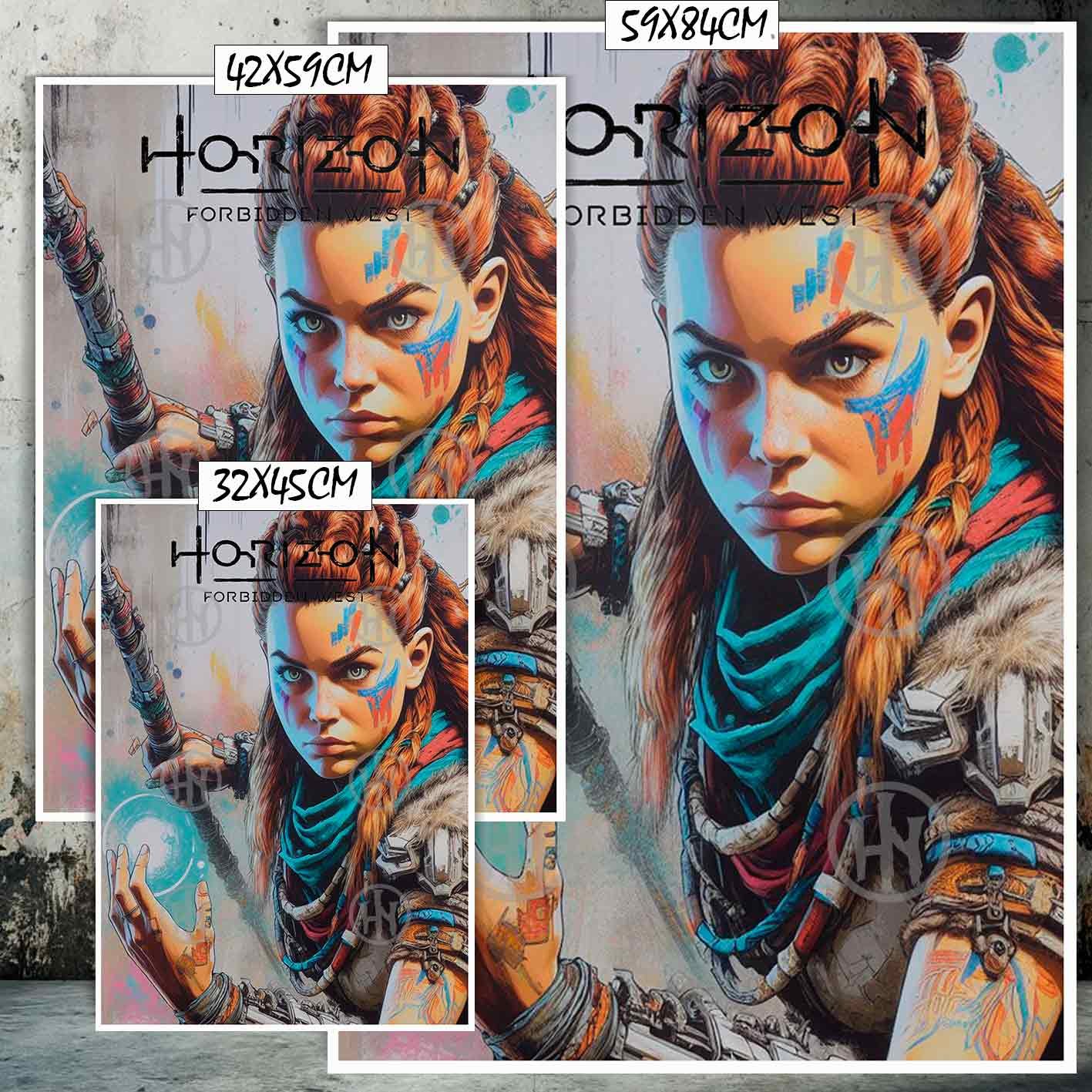 Hanna Poster Castle Rock de Historia Nuestra, Horizon Forbidden West Aloy-El Póster Personalizado, Historia Nuestra