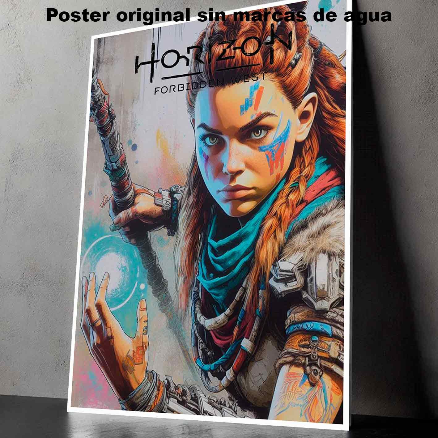 Hanna Poster Castle Rock de Historia Nuestra, Horizon Forbidden West Aloy-El Póster Personalizado, Historia Nuestra