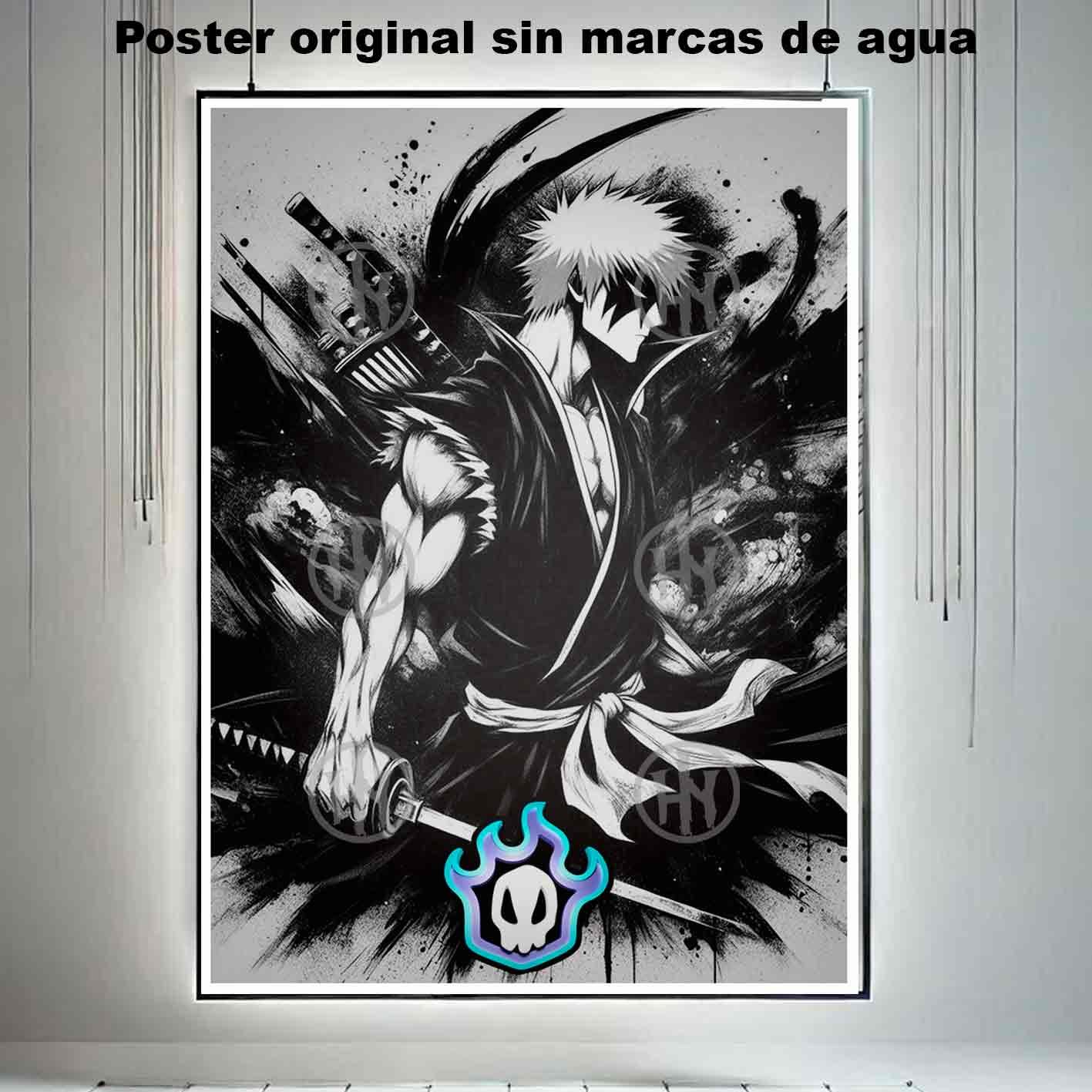 Ichigo Kurosaki Bleach Manga Acción Poster de Histor, Ichigo Kurosaki Bleach-El Póster Personalizado, Historia Nuestra