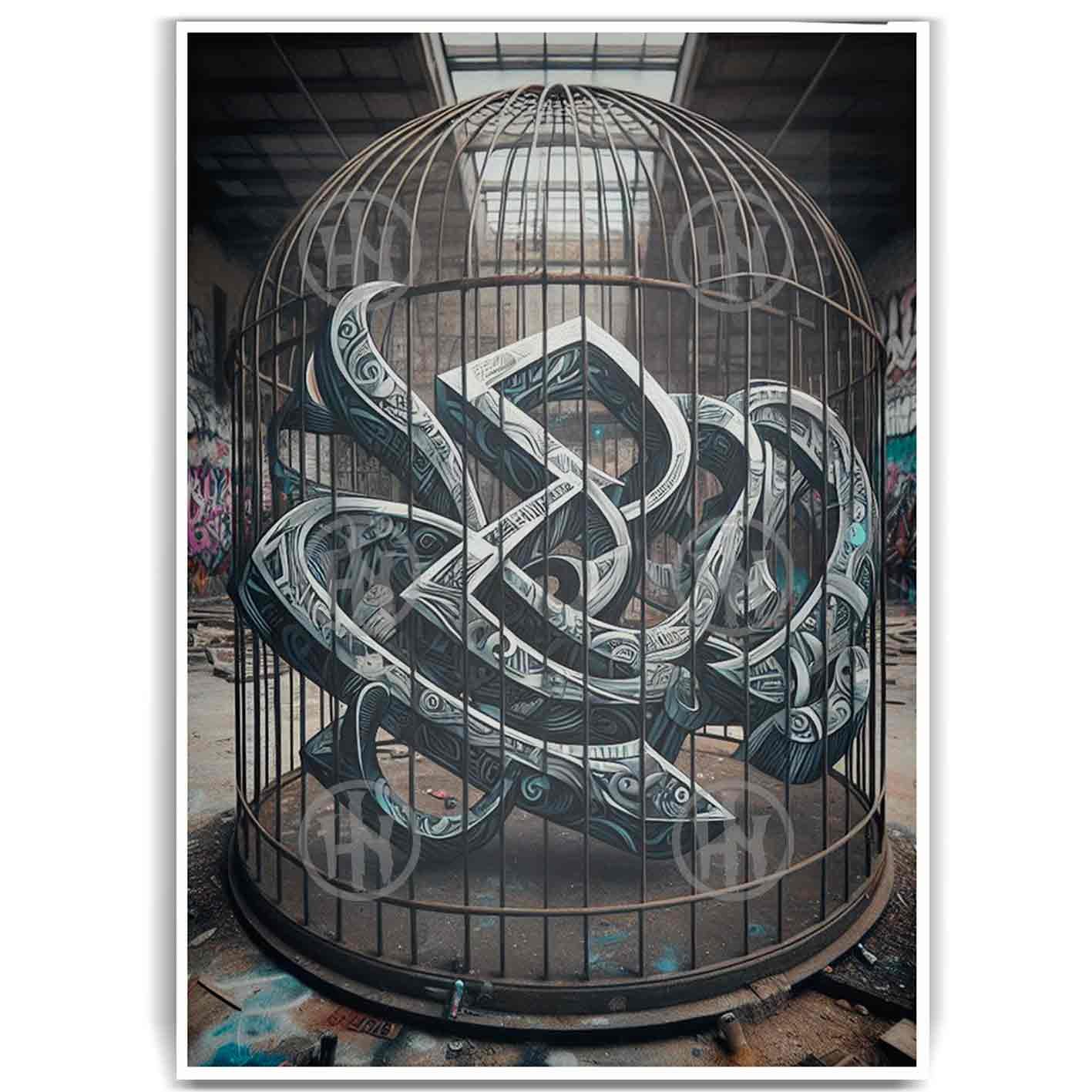 Póster, Póster Historia Nuestra, Póster Jaula, Póster Street Art, Póster Tatuajes | Historia Nuestra