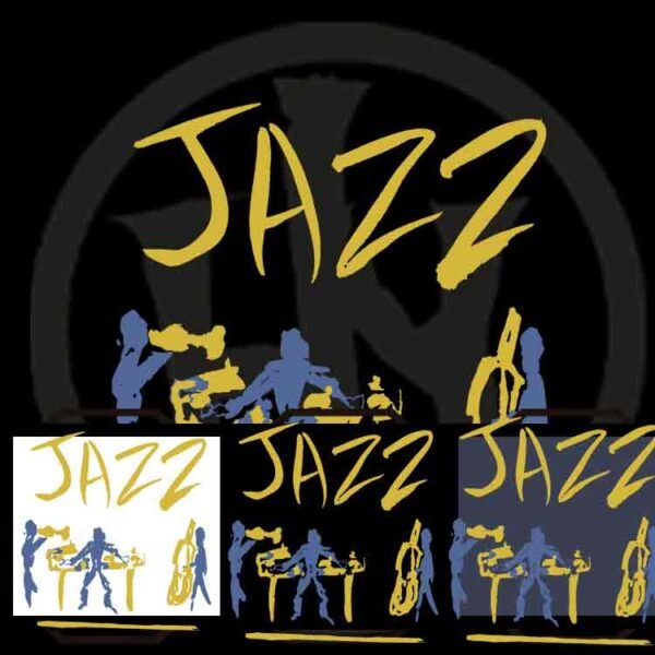 Jazz Band Musica Negro, Jazz Band Camiseta unisex manga corta, Historia Nuestra