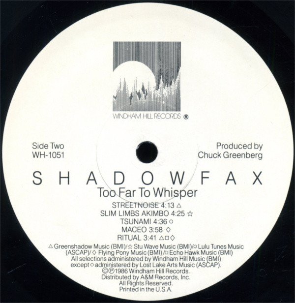 LP, New Age, Shadowfax | Historia Nuestra