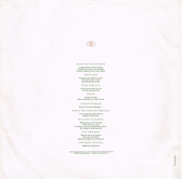 LP, New Wave, Synthpop, Ultravox | Historia Nuestra