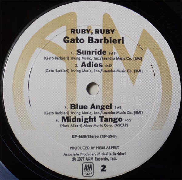 Gato Barbieri, Latin Jazz, LP | Historia Nuestra