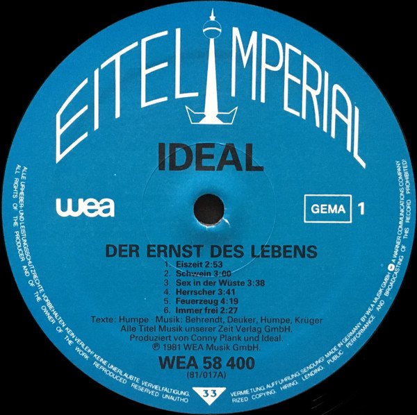Ideal, LP, NDW, New Wave | Historia Nuestra