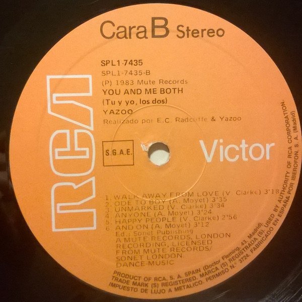 LP, Synthpop, Yazoo | Historia Nuestra