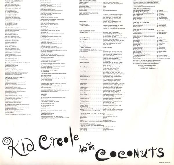 Disco, House, Kid Creole And The Coconuts, LP | Historia Nuestra