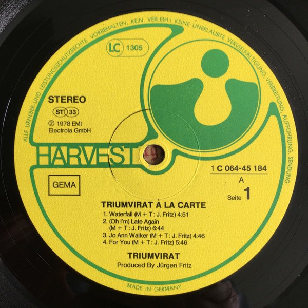 AOR, Classic Rock, LP, Prog Rock, Soft Rock, Symphonic Rock, Triumvirat | Historia Nuestra