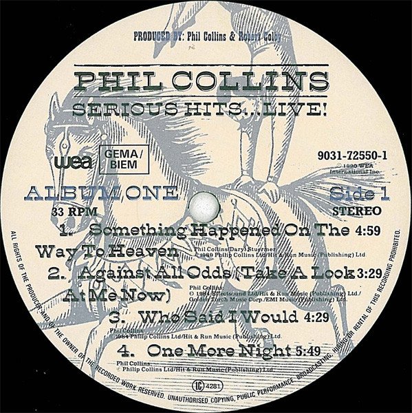 LP, Phil Collins, Pop Rock, Soft Rock | Historia Nuestra