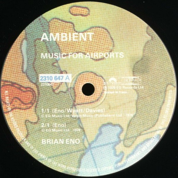 Ambient, Brian Eno, LP | Historia Nuestra