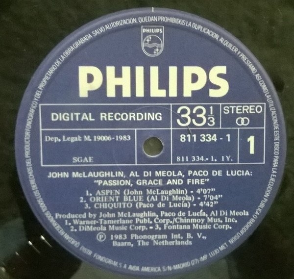 Al Di Meola, Flamenco, Fusion, John McLaughlin, LP, Paco De Lucía | Historia Nuestra