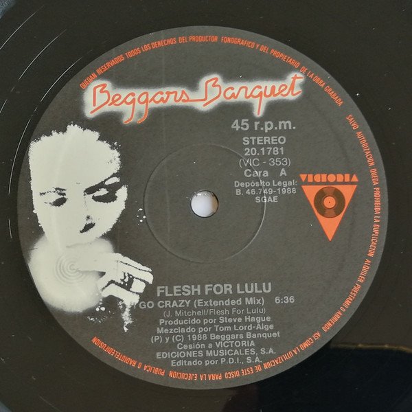 12 inch, Alternative Rock, Flesh For Lulu | Historia Nuestra
