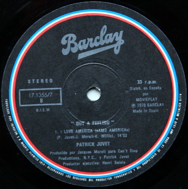 Disco, LP, Patrick Juvet | Historia Nuestra