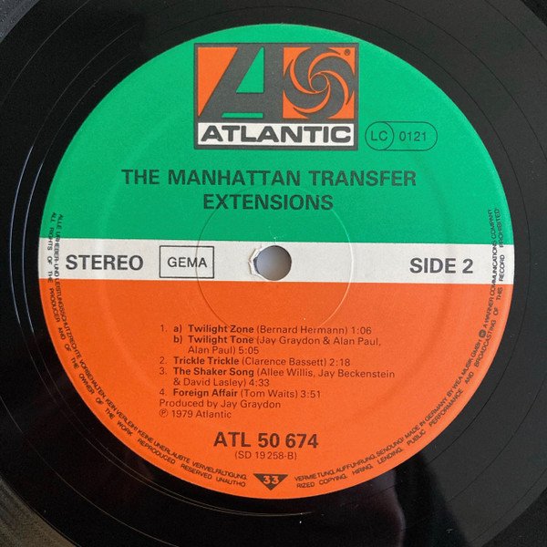 Contemporary Jazz, Fusion, LP, The Manhattan Transfer, Vocal | Historia Nuestra