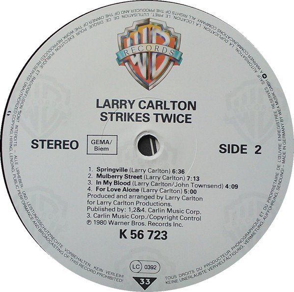 Fusion, JazzRock, Larry Carlton, LP | Historia Nuestra