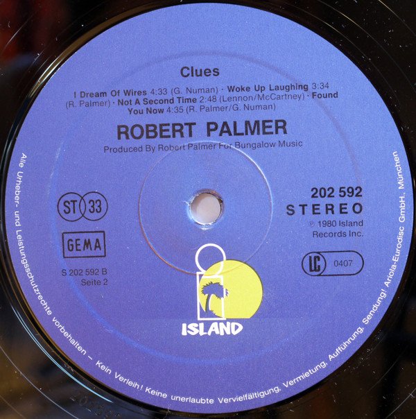 LP, New Wave, Pop Rock, Robert Palmer, Synthpop | Historia Nuestra