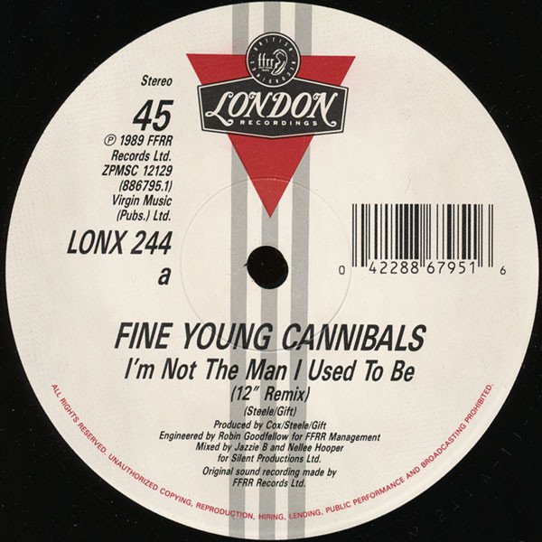 12 inch, Fine Young Cannibals, Pop Rock, Synthpop | Historia Nuestra